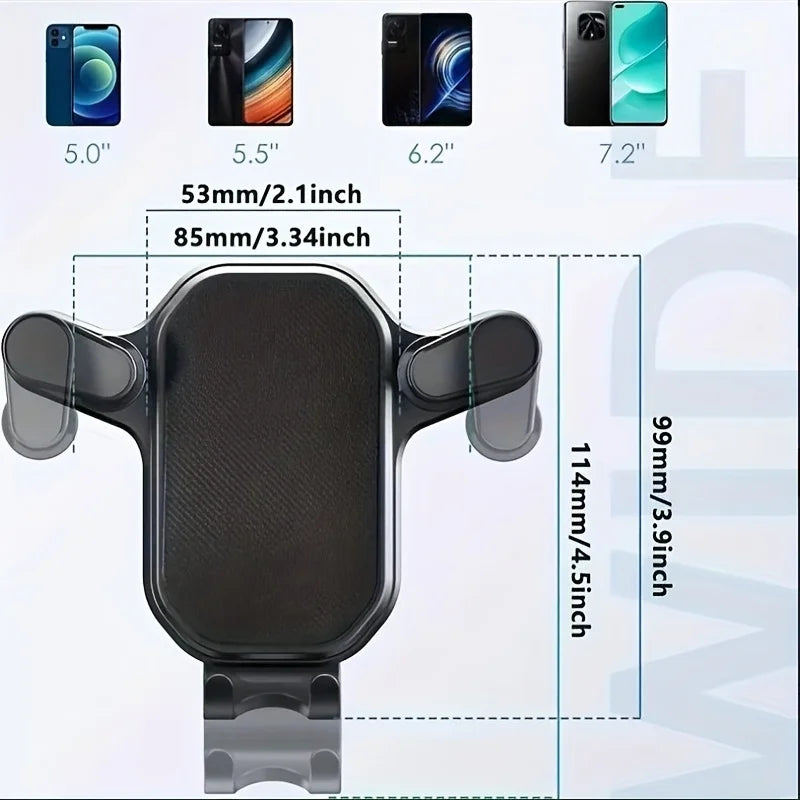 Soporte Premium 360° para Celular en Auto – Con Clip Metálico Anticaídas