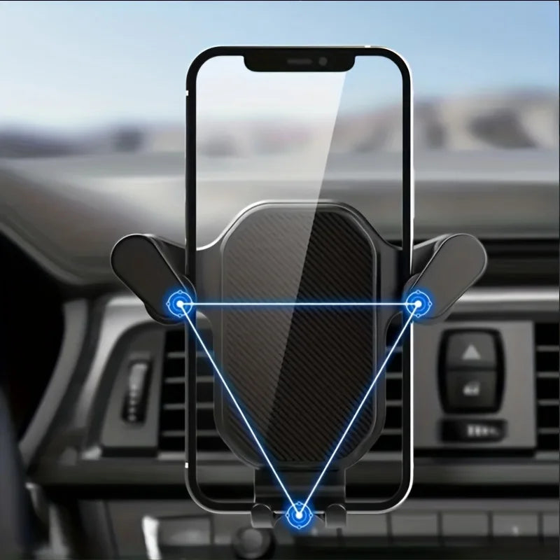 Soporte Premium 360° para Celular en Auto – Con Clip Metálico Anticaídas